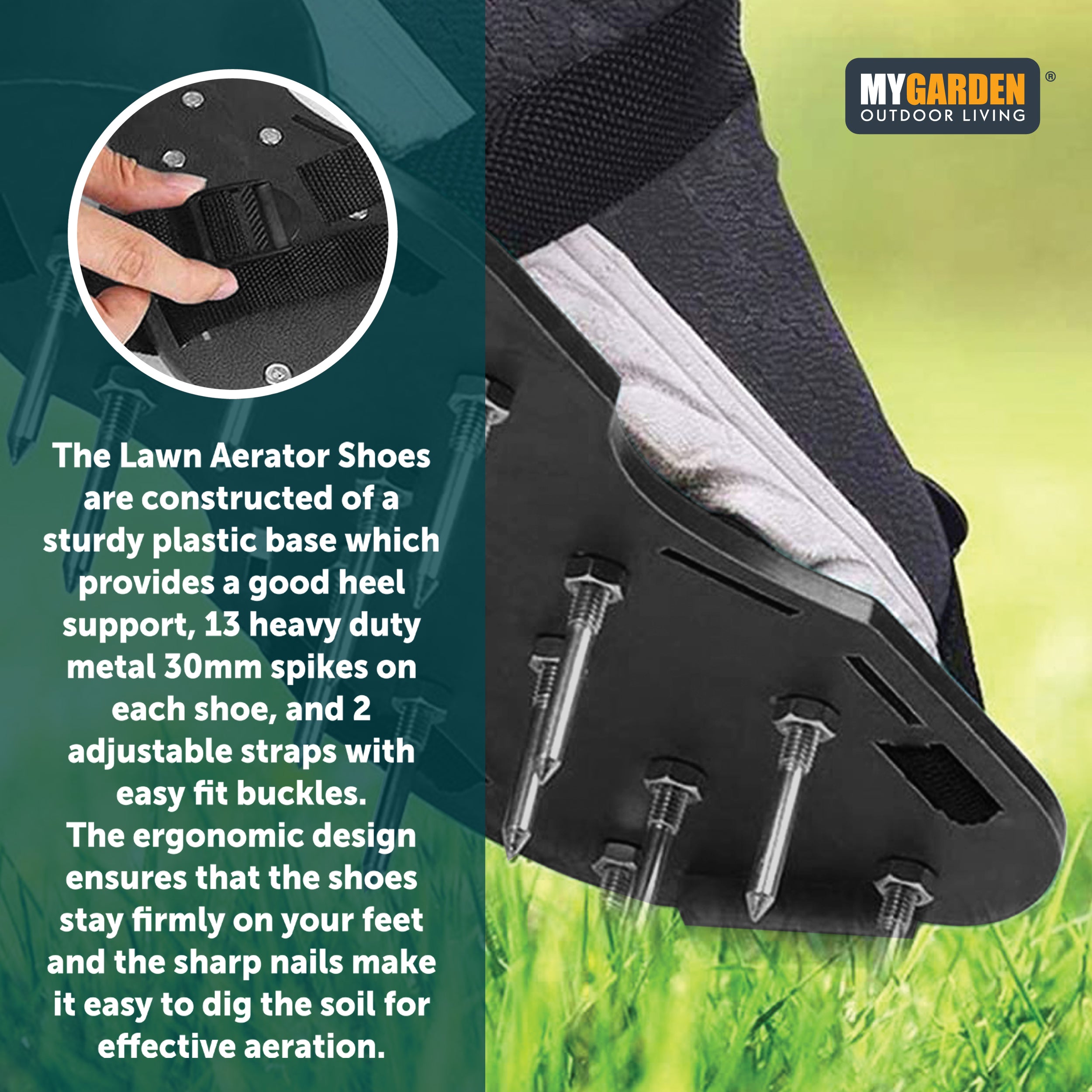 Lawn Aerator Spike Shoes