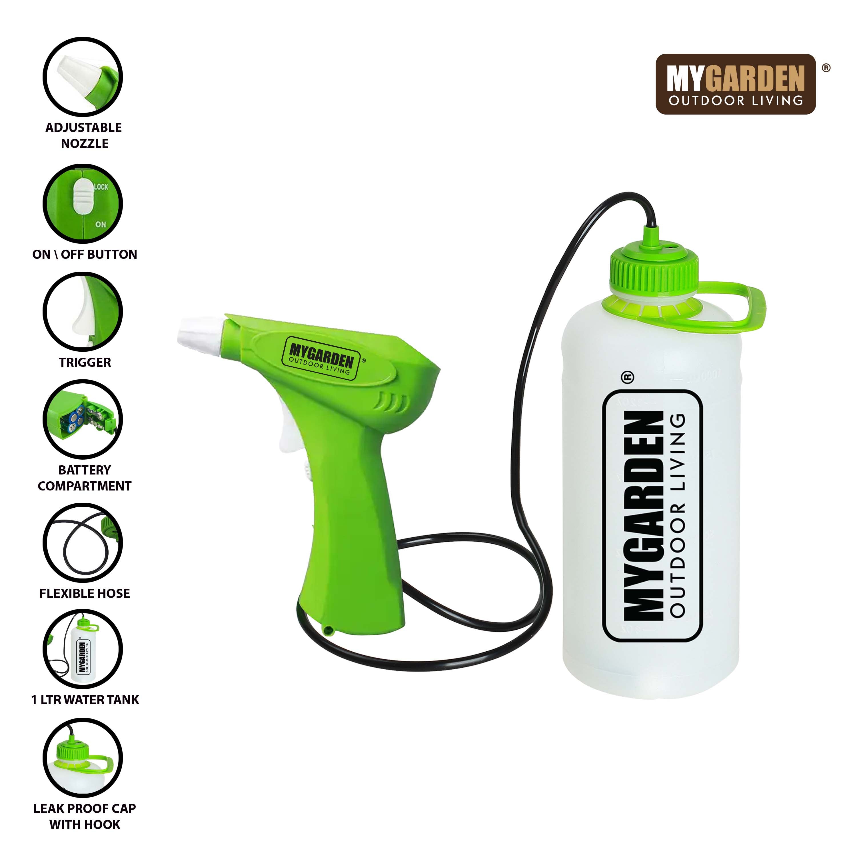 1 Litre Battery Powered Pressure Sprayer