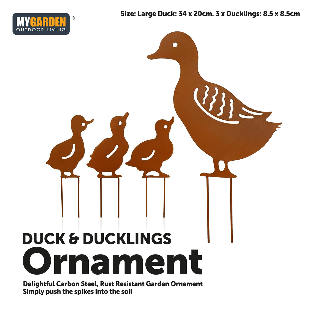 4PK Duck and Ducklings Ornament