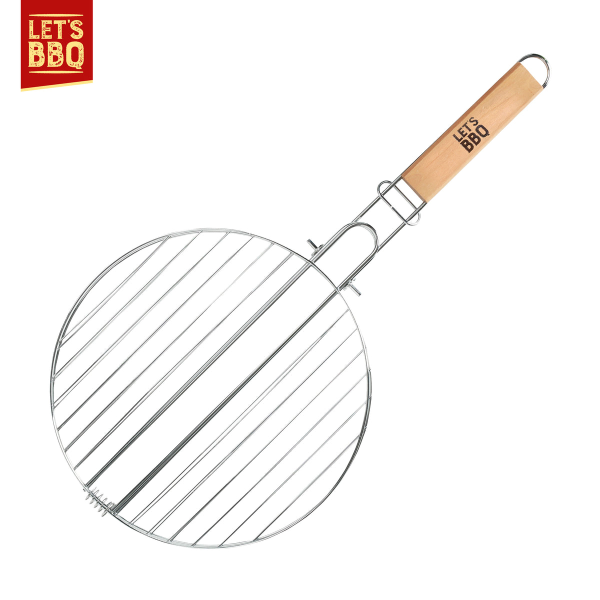 Barbecue Grilling Basket with Wooden Handle