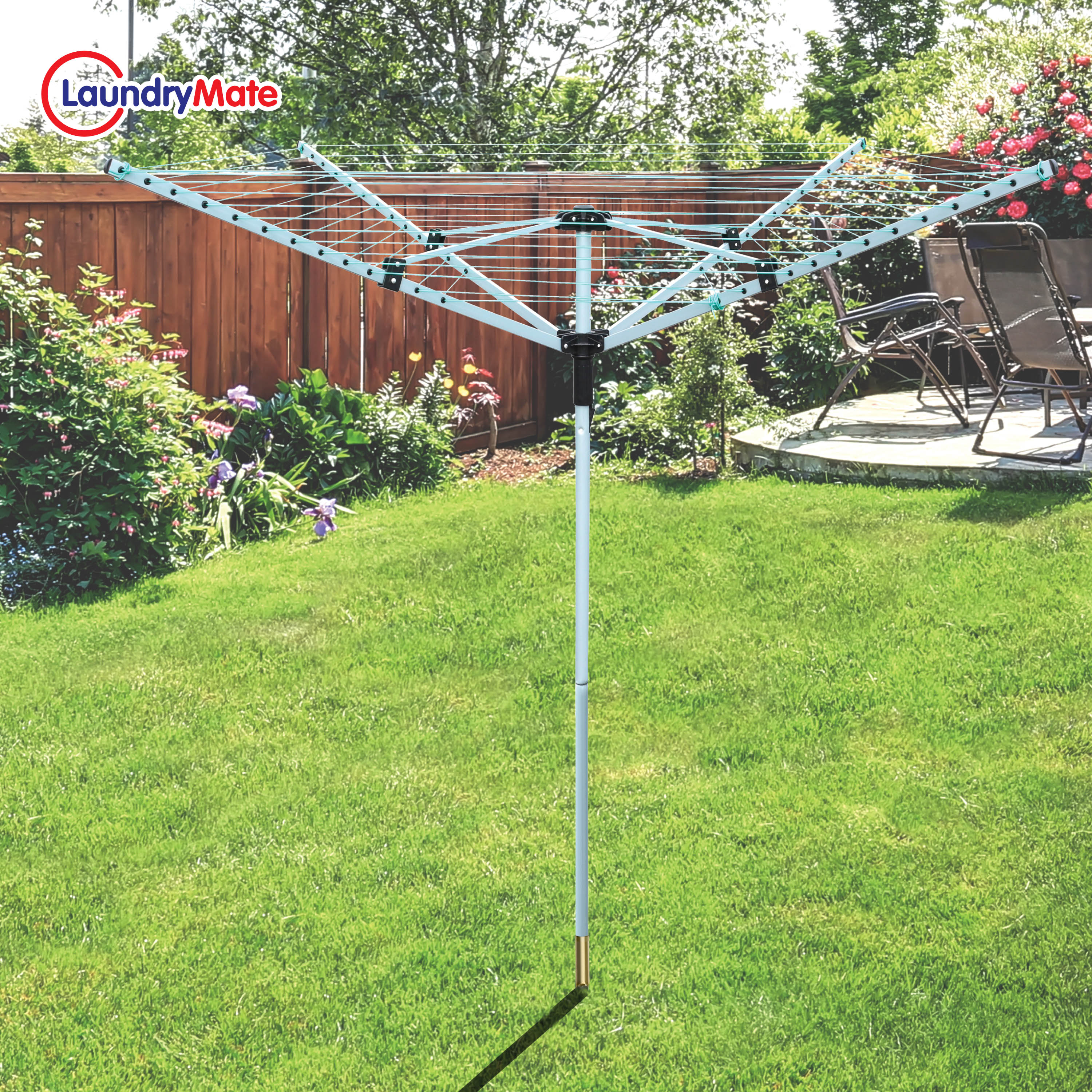 50m Rotary Airer with 4 Arms