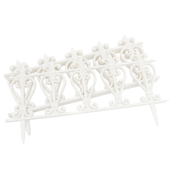 4PK Garden fence White