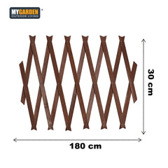 3PK Wooden Trellis Natural 180*30cm