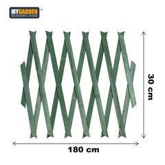 3PK Wooden Trellis Green 180*30cm