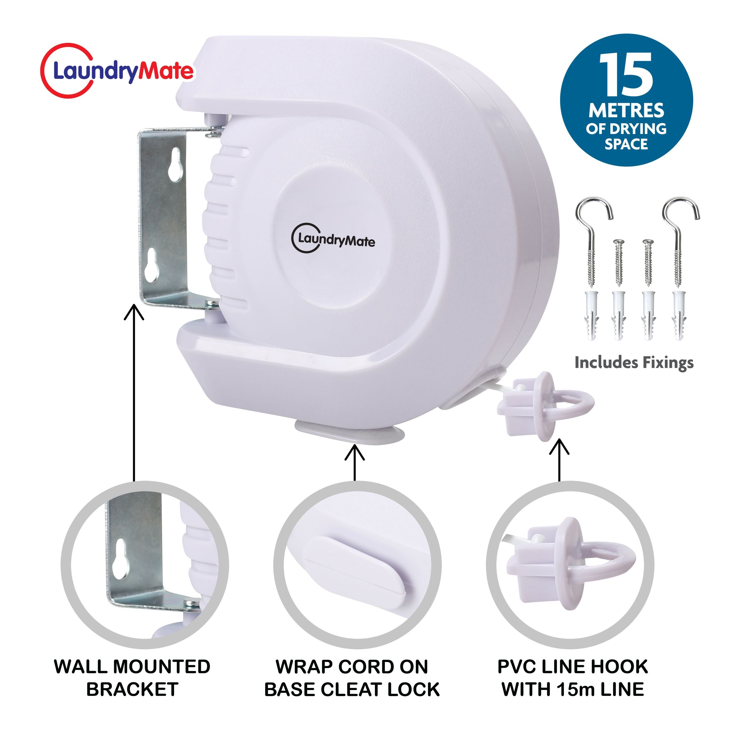 1 Line 15m Retractable Reel