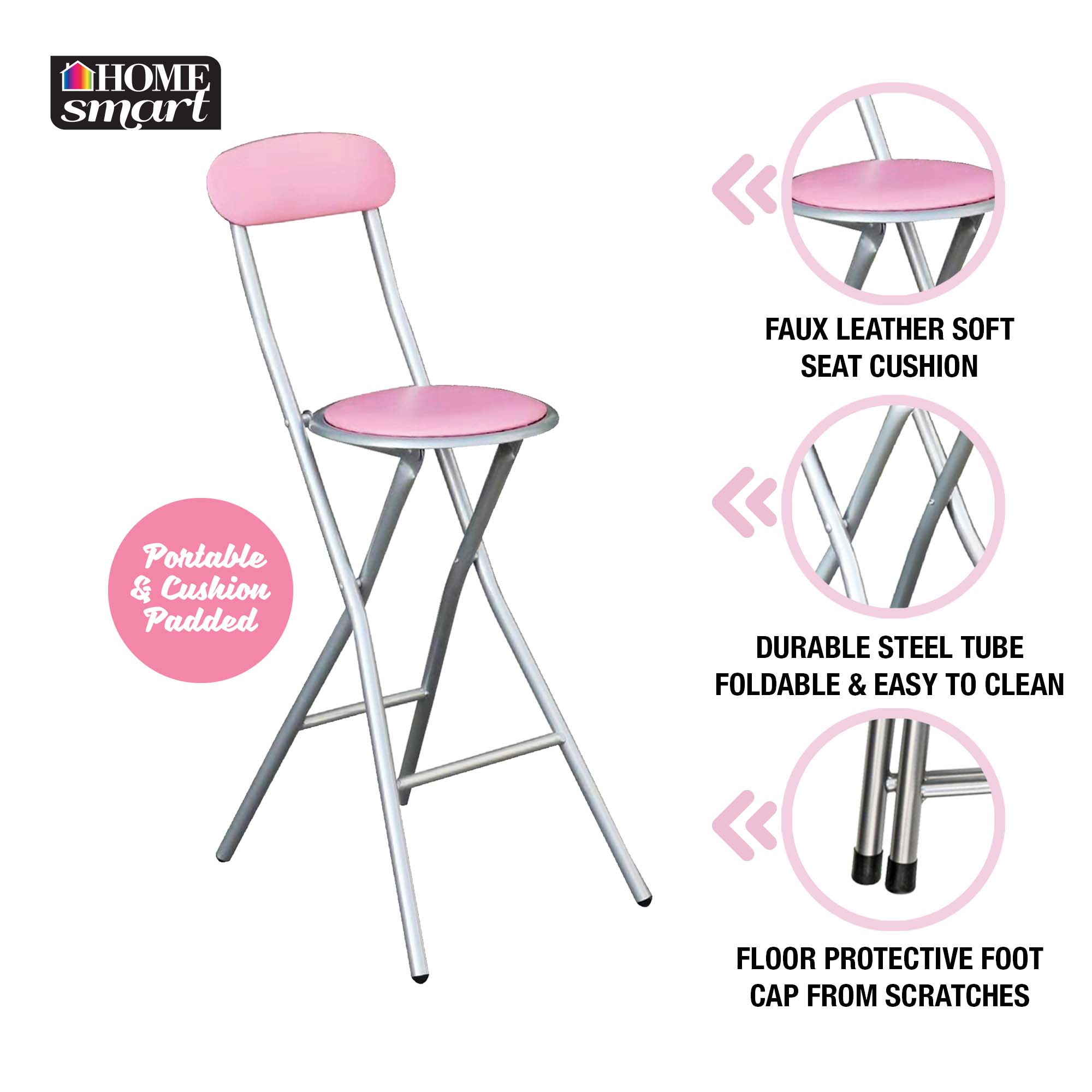 Home Basics Metal Bar Stool