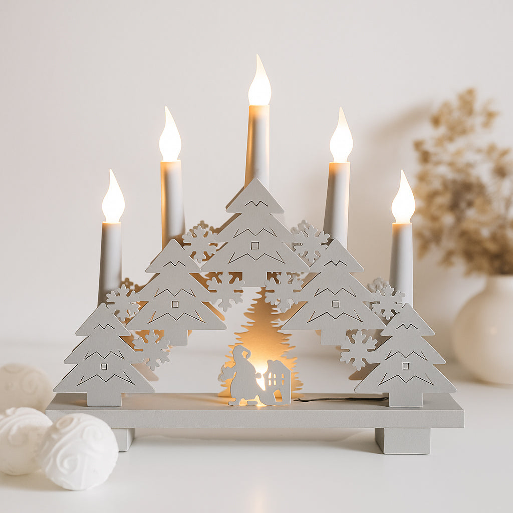 Christmas-MDF LED Candle Light White (6)
