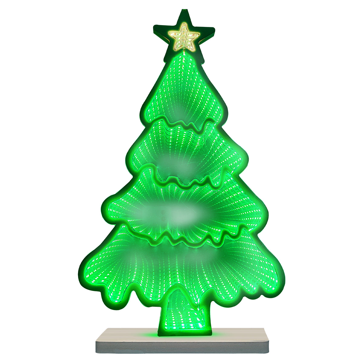 Christmas-Tree Tunnel Lights