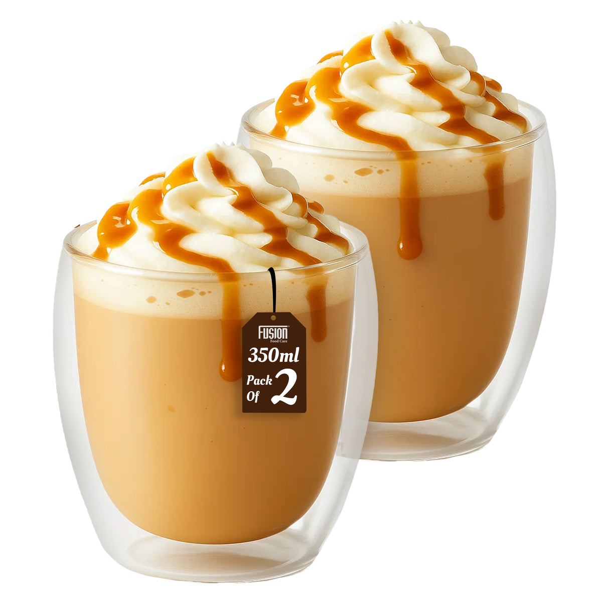 2PK 350ml Double Wall Mug