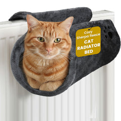 Cat Radiator Comfy Bed Grey