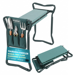 Garden Kneeler Seat with Bag & Gloves