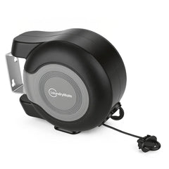 30m Washing Line Cloth Reel Black/Grey