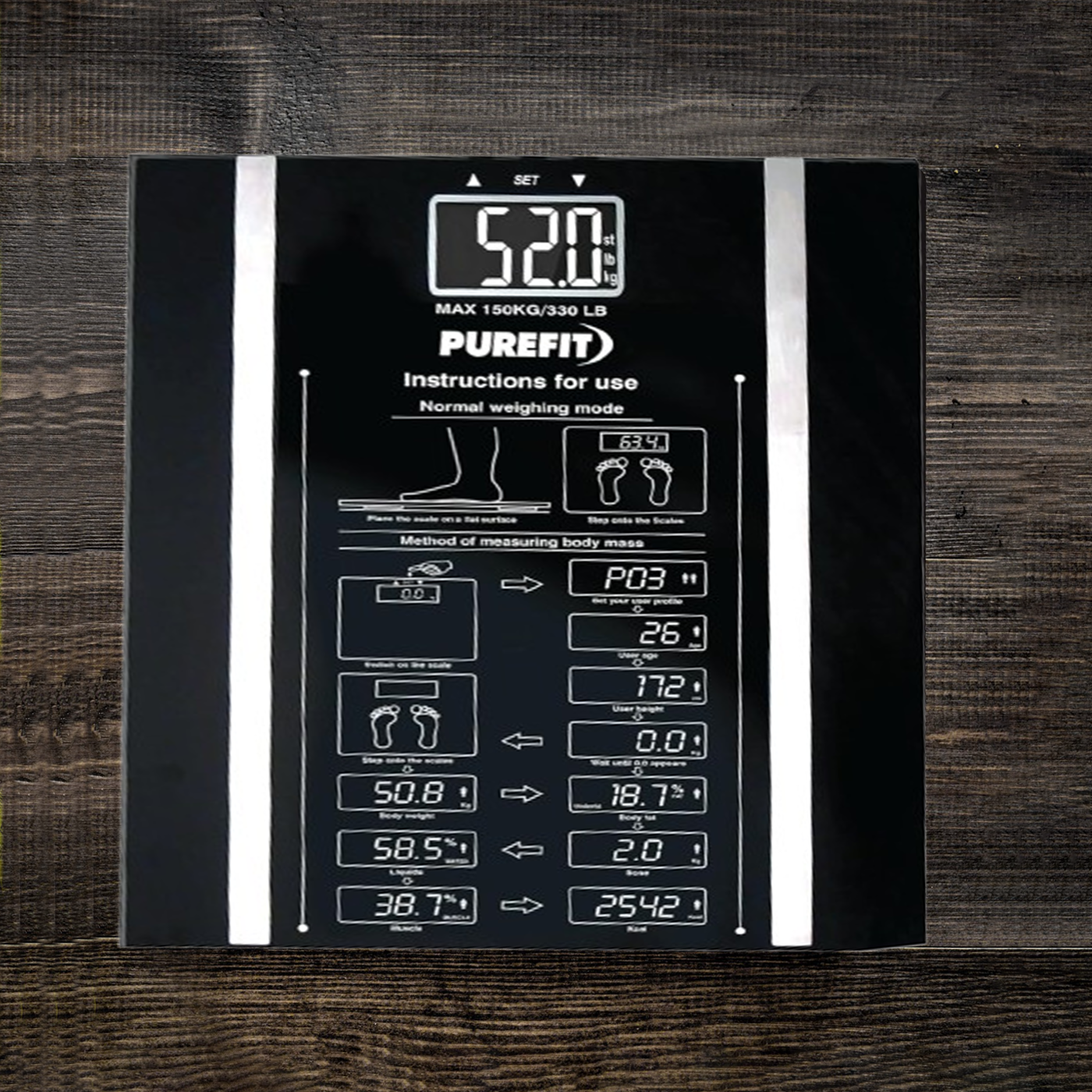 180Kg Super Slim Digital Bathroom Scale
