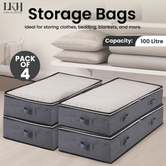 4PK Dust Cover Bags 100L