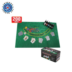 200 Piece Poker Set with Chips and Case        4o