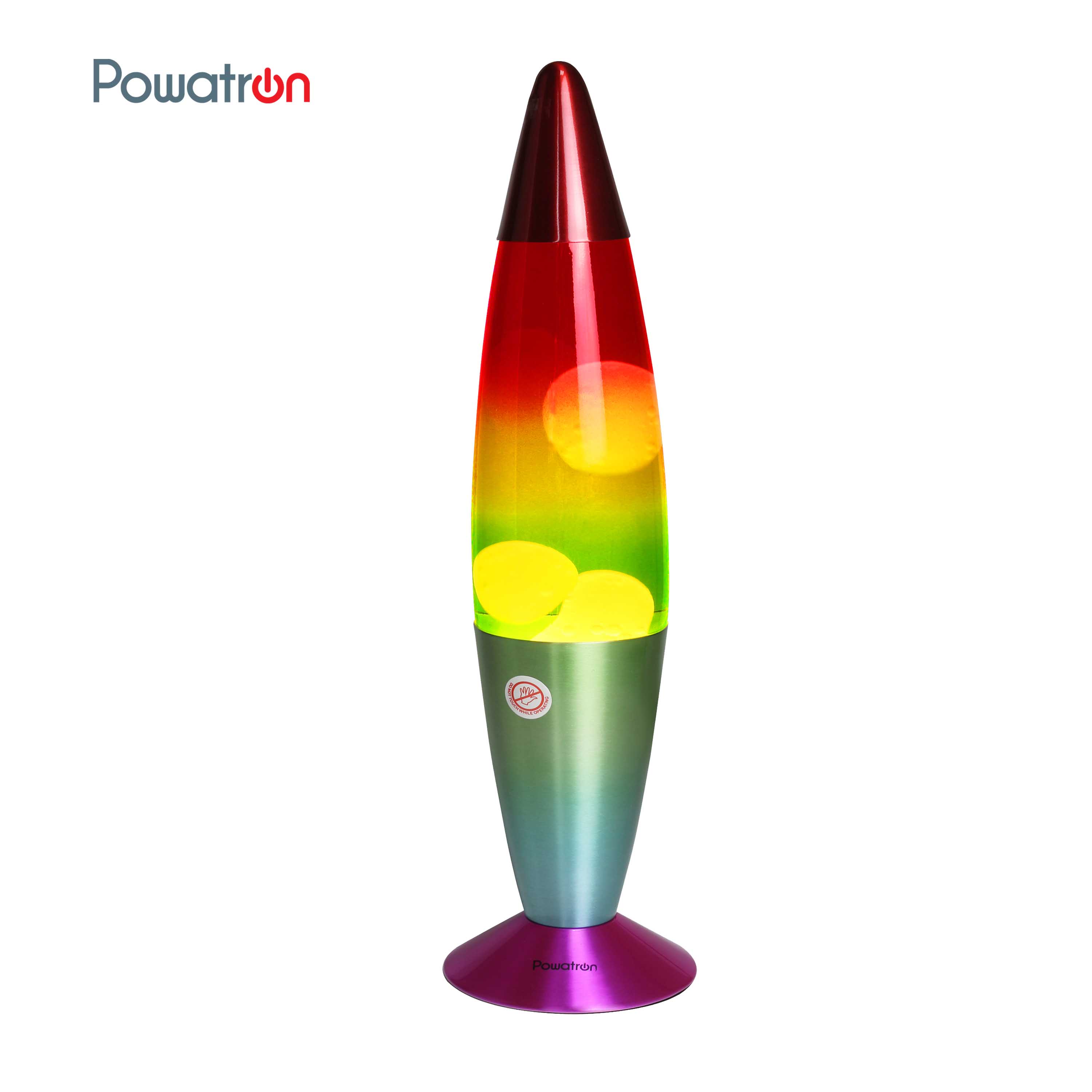 16" Lava Lamp Rainbow Base Rainbow Bottle