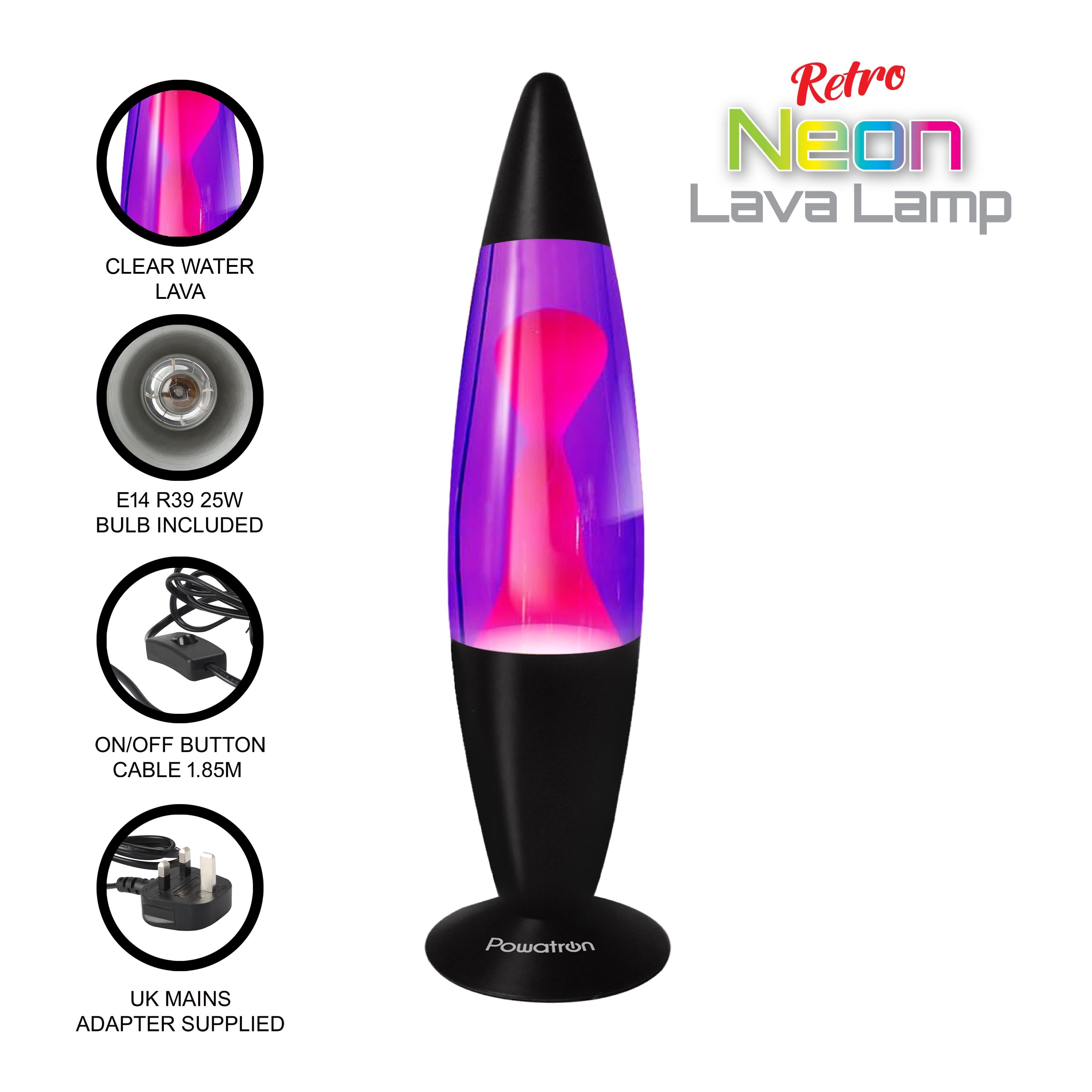 16-Inch Retro Rocket Neon Lamp For Ambience