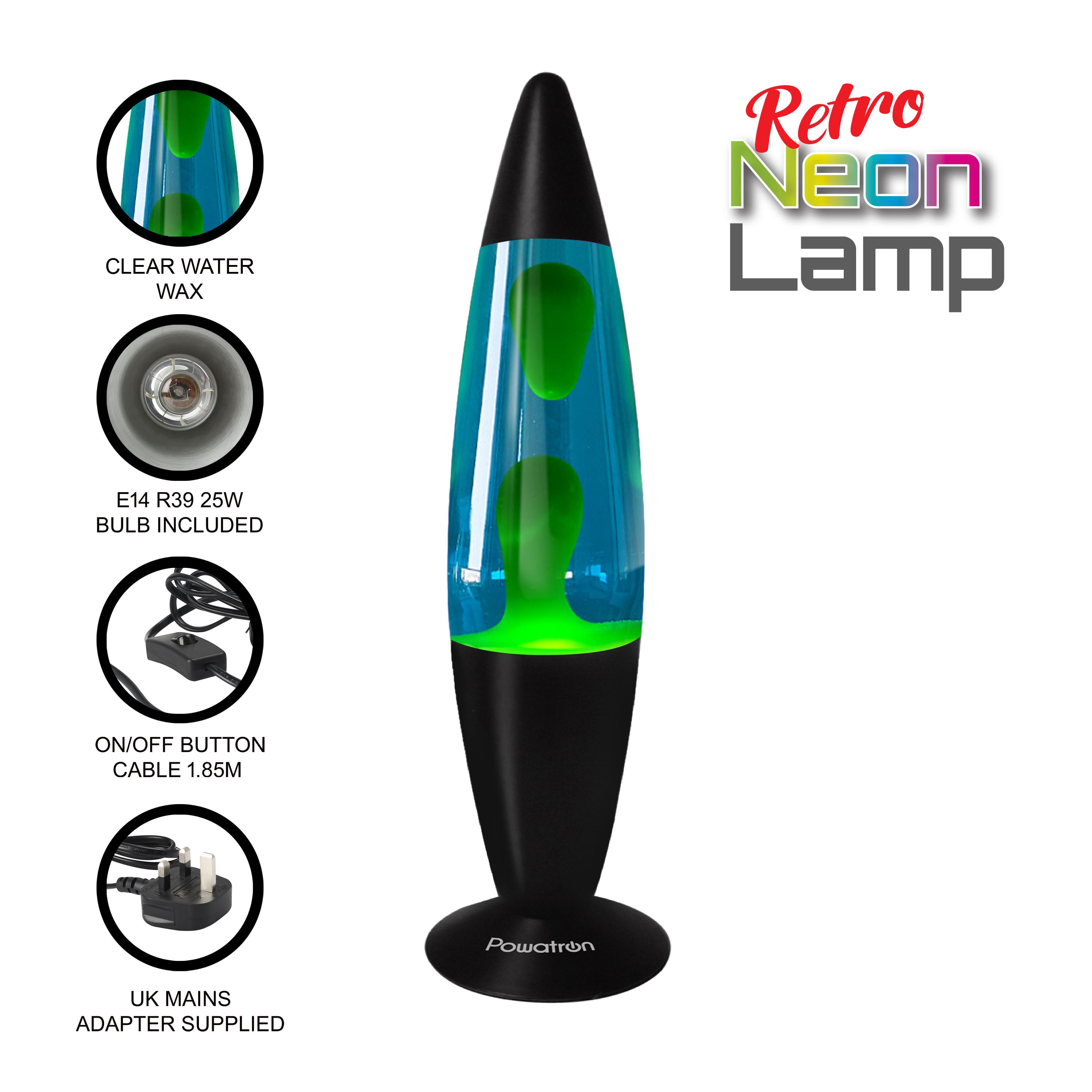 16-Inch Retro Rocket Neon Lamp For Ambience