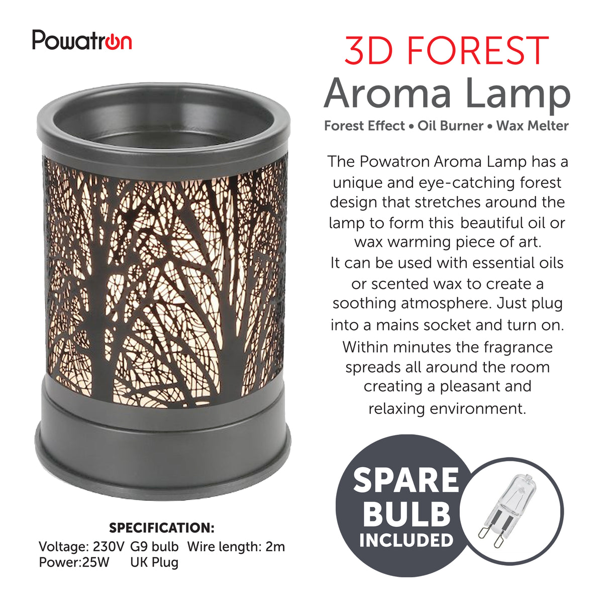 Touch Sensitive Forest Aroma Lamp