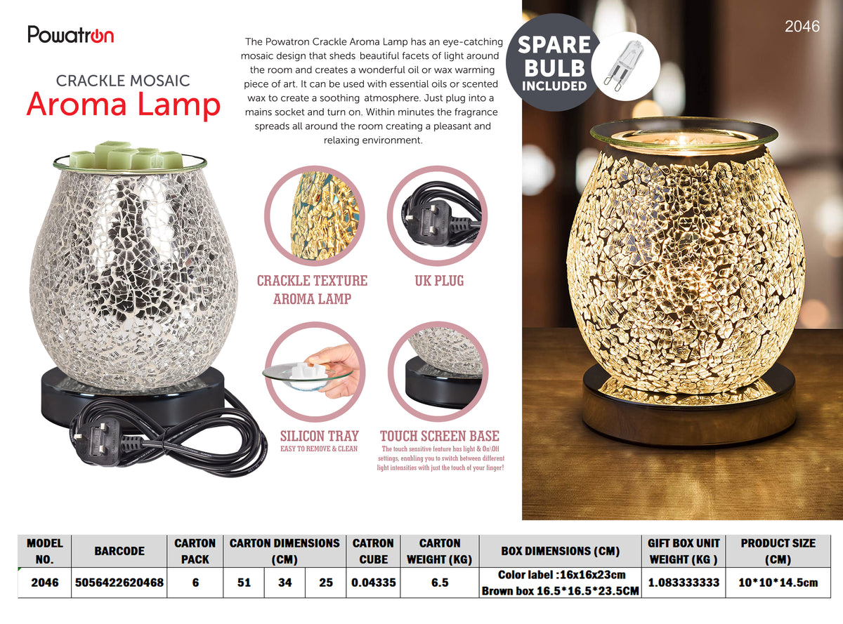 Crackle Mosaic Aroma Lamp