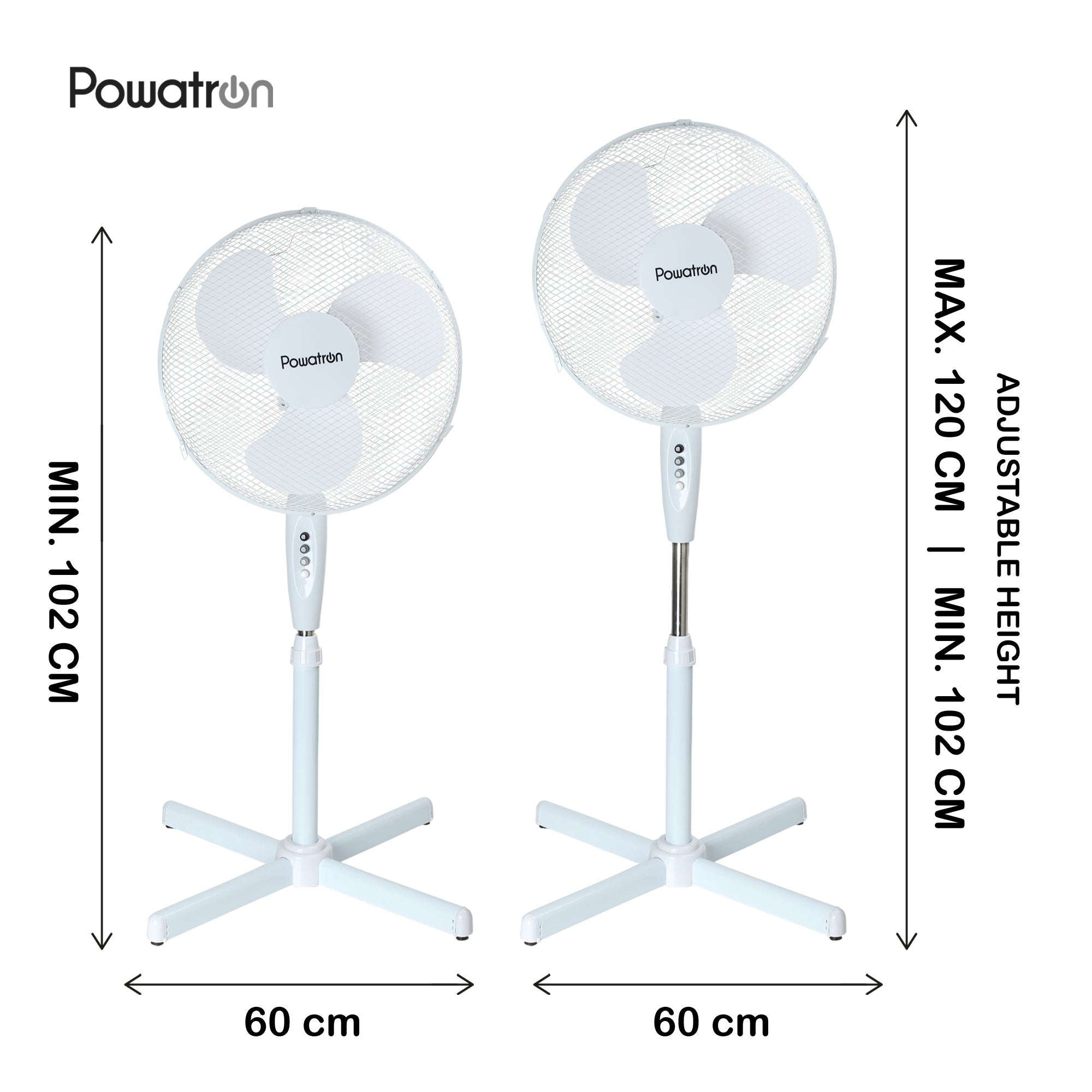 Efficient 16-Inch Standing Fan For Comfort