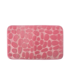 Memory Foam Bath Mat Set Pink