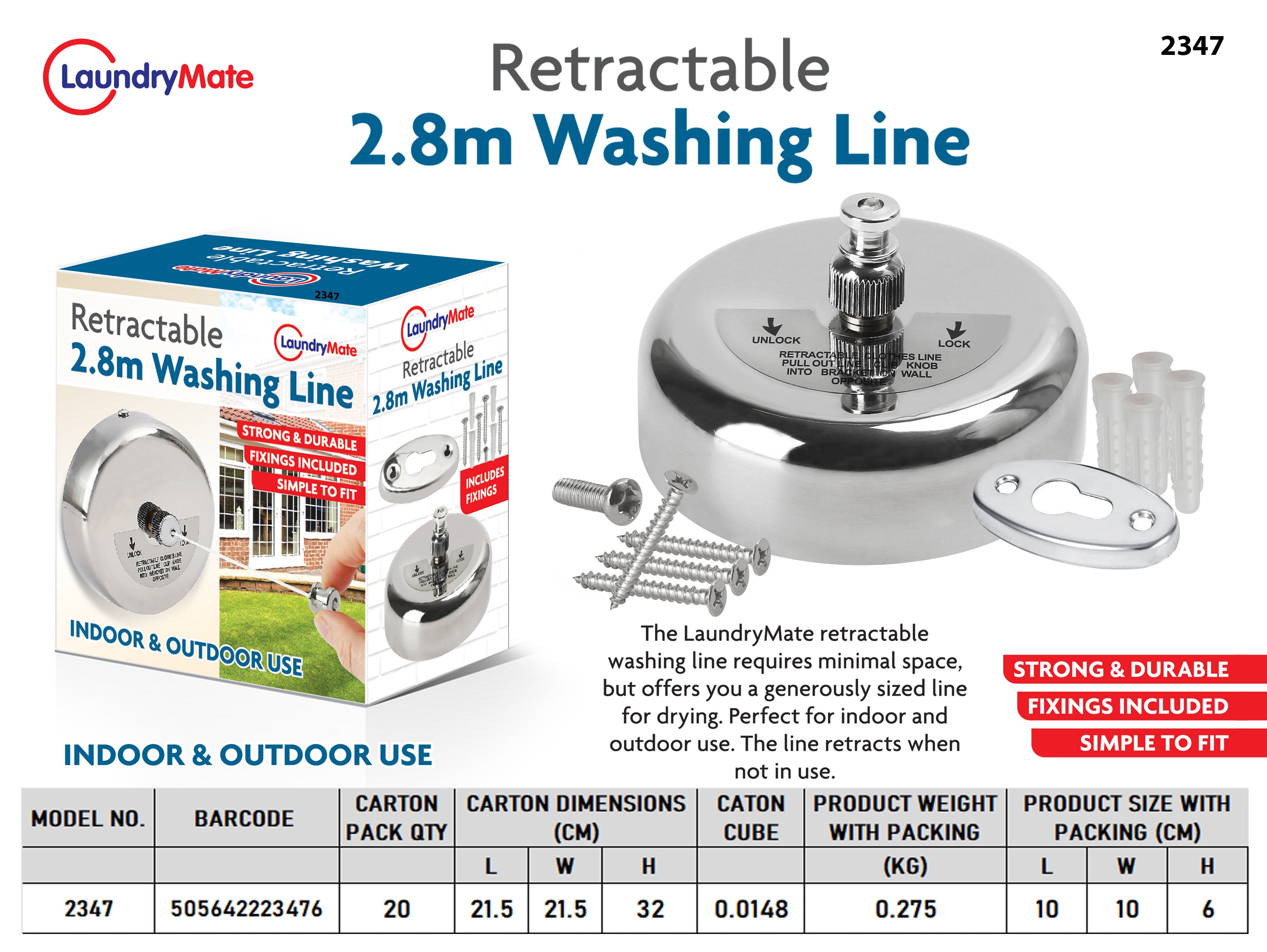 Single Rope Clothes Line 28m Silver/Black – DGI UK Group LTD