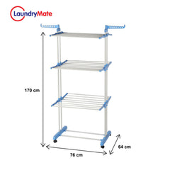 3 Tiers Folding Portable Clothes Airer