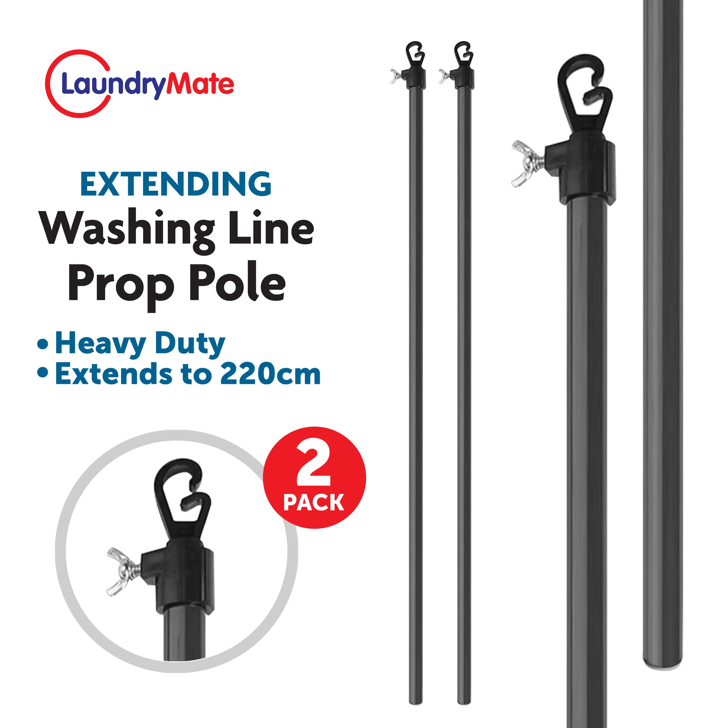 2PK Extending Cloth Line Prop