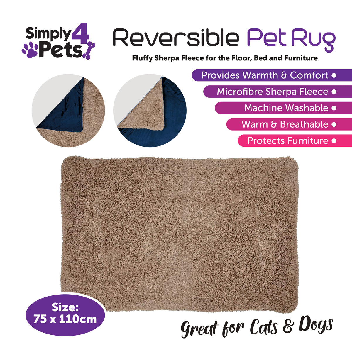 Reversible Pet Rug