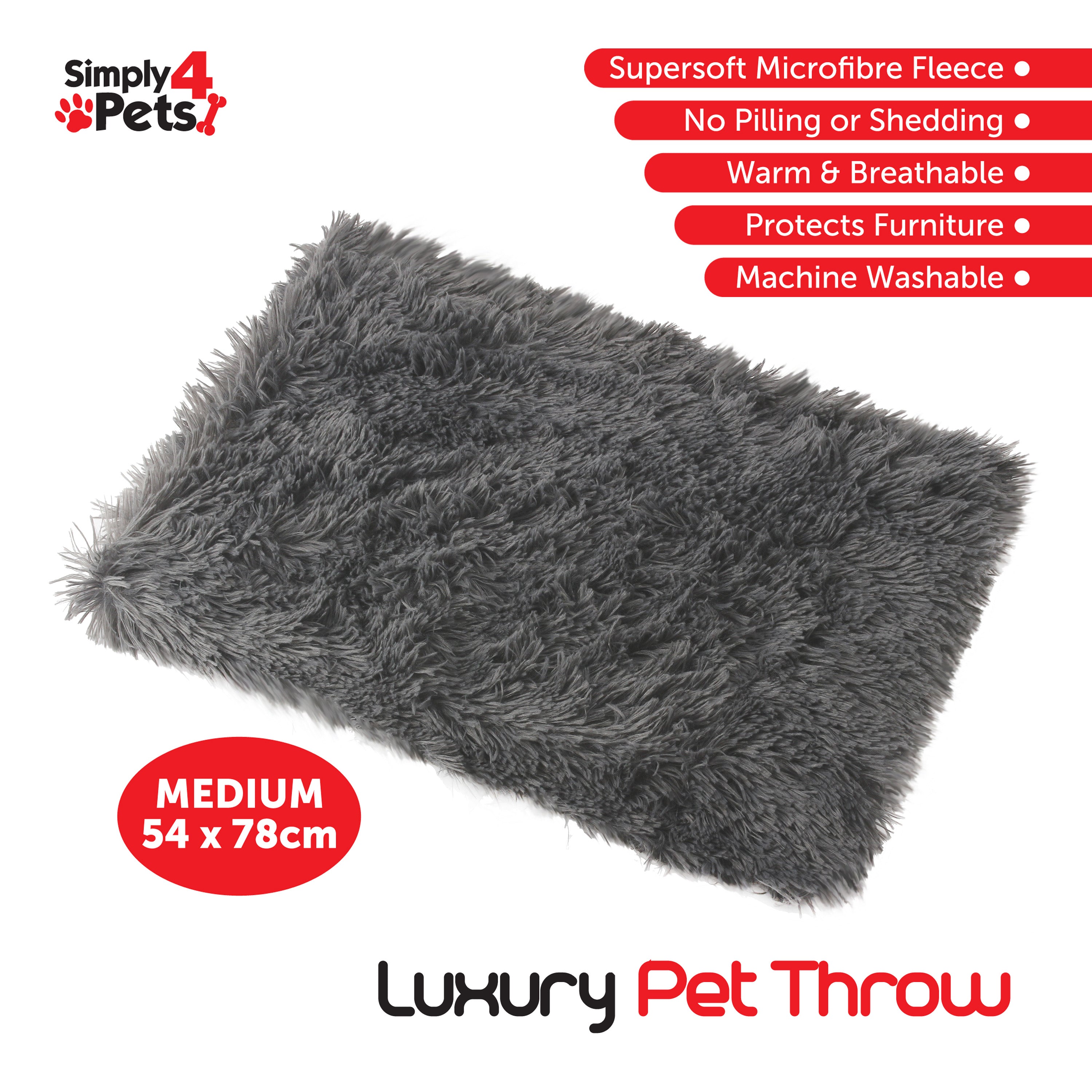 Pet Blanket Medium Grey