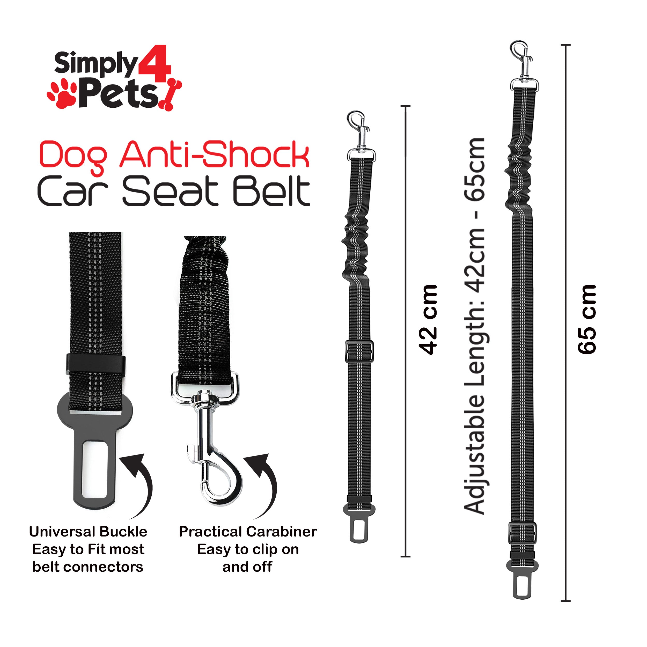 Anti Shock Pet Dog Car Seat Belt