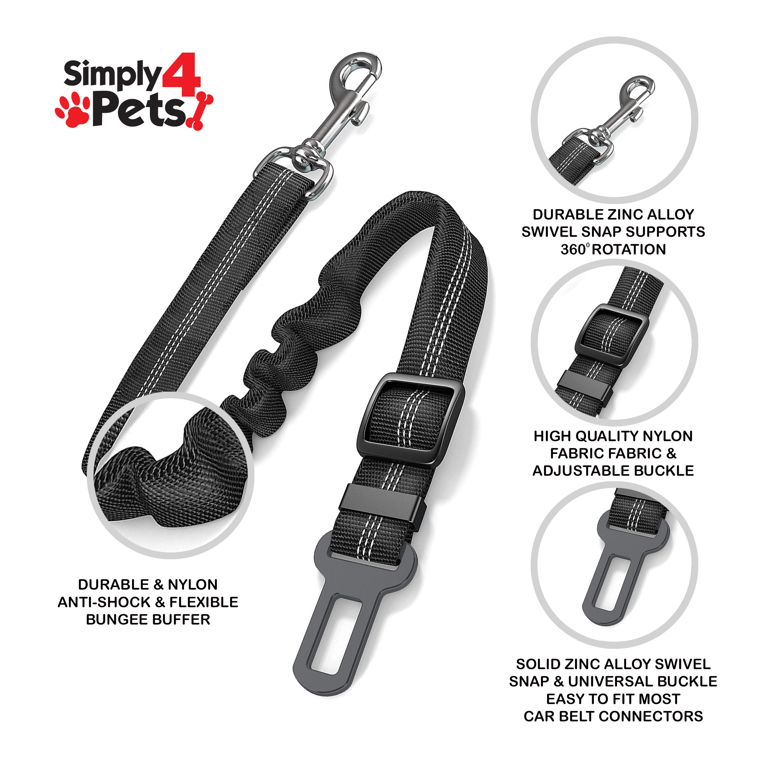 Anti Shock Pet Dog Car Seat Belt