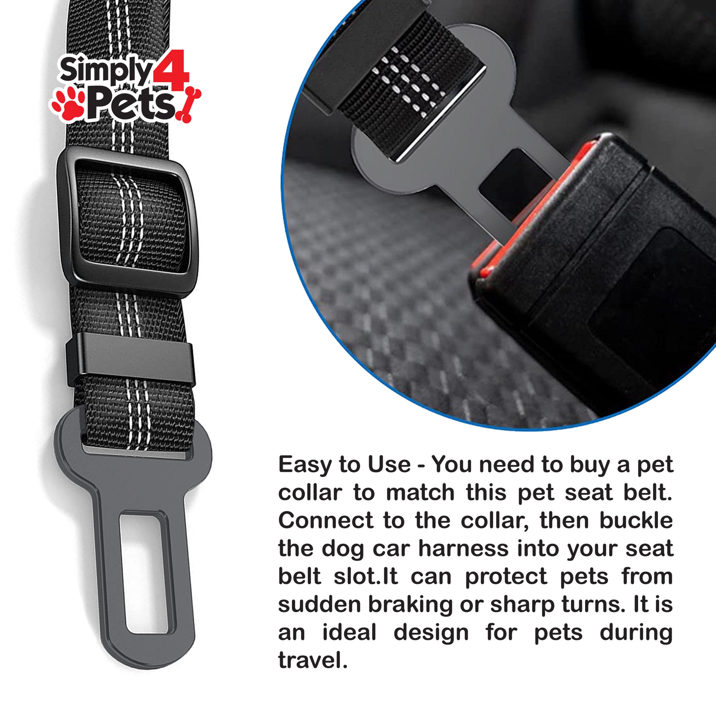 Anti Shock Pet Dog Car Seat Belt