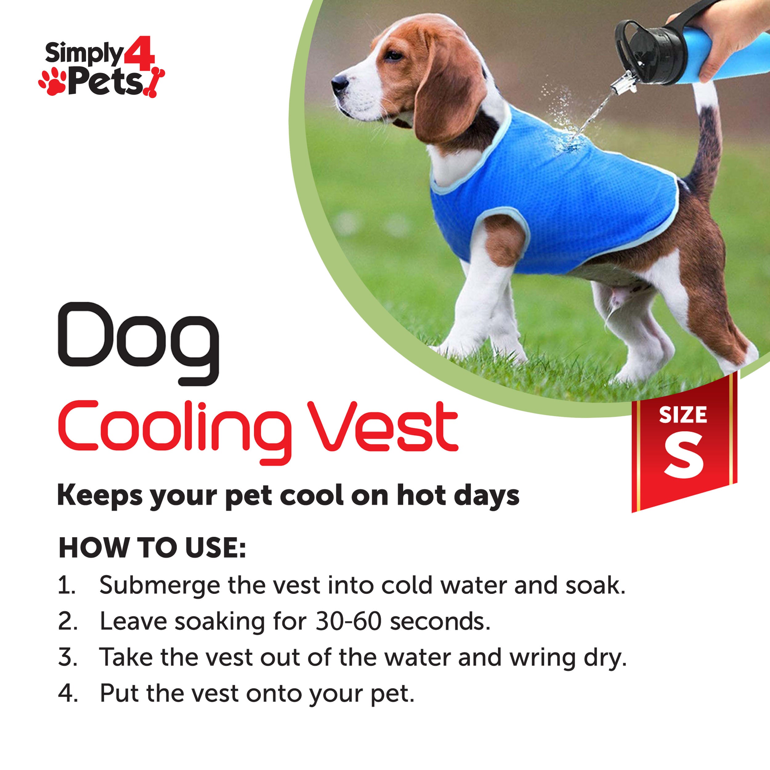 Dog Cooling Vest Size Small