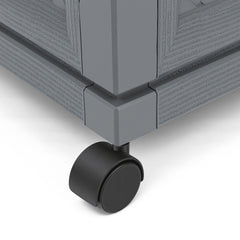Garden Planter + Wheel Grey