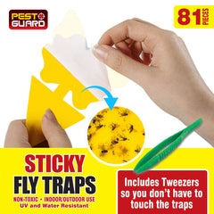 81pc Sticky Traps with Tweezer