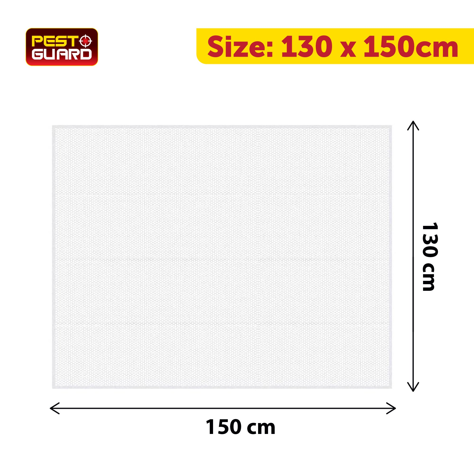 Window Fly Screen 3pcs 130*150cm (White)