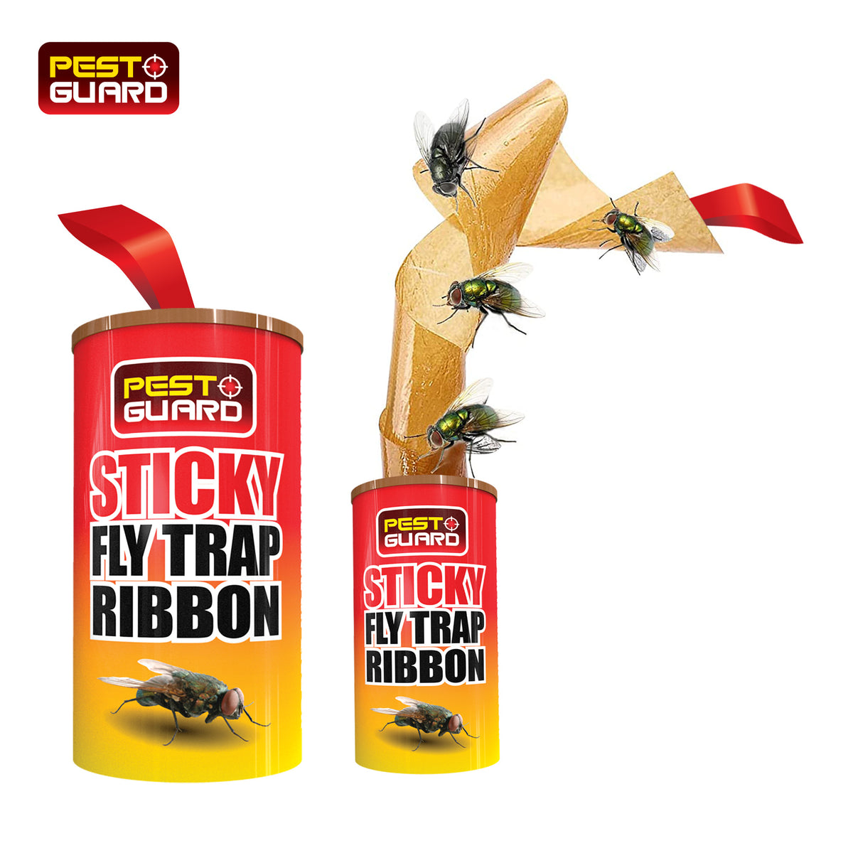 20PK Sticky Fly Trap Ribbon