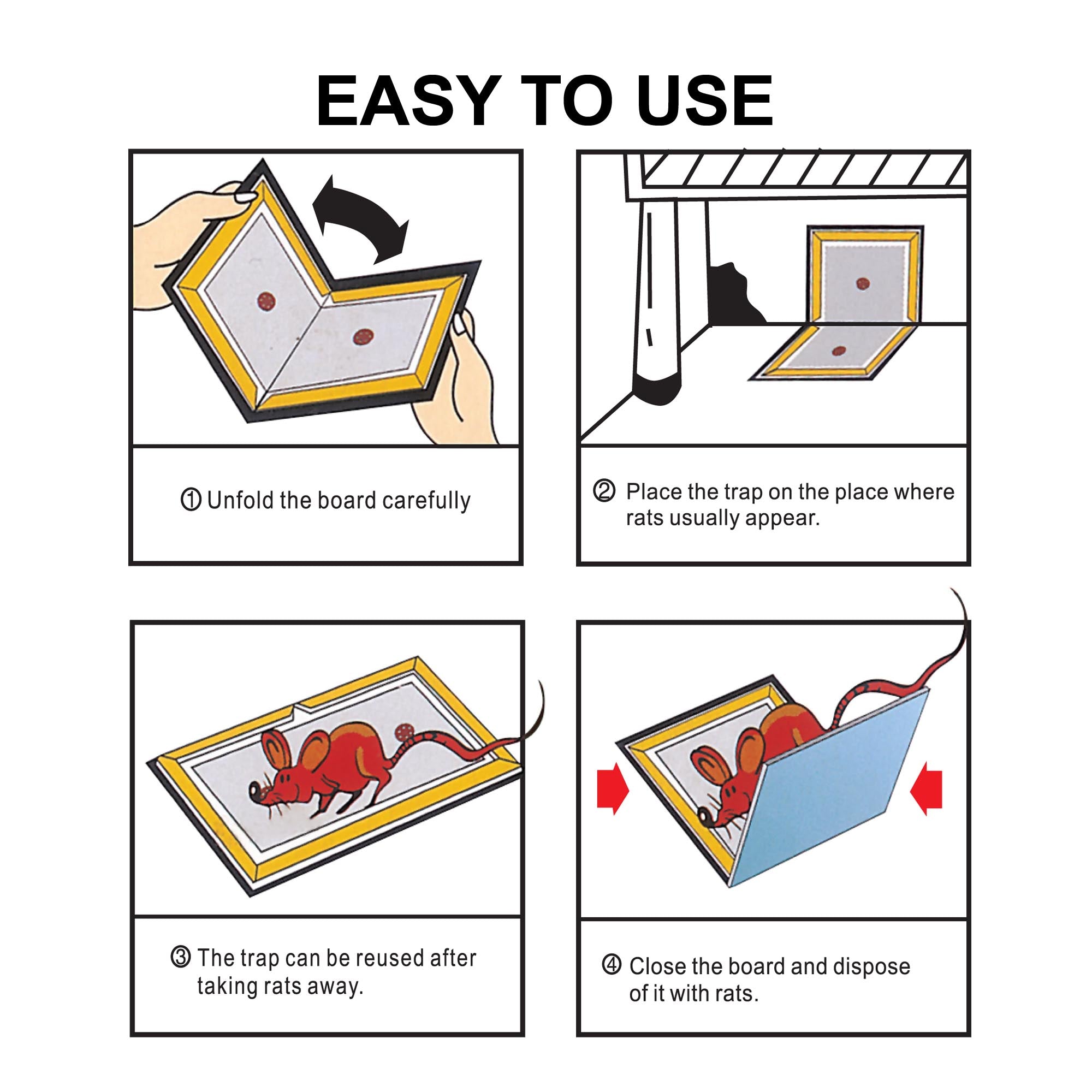 5PK Super Strong Sticky Mouse Board