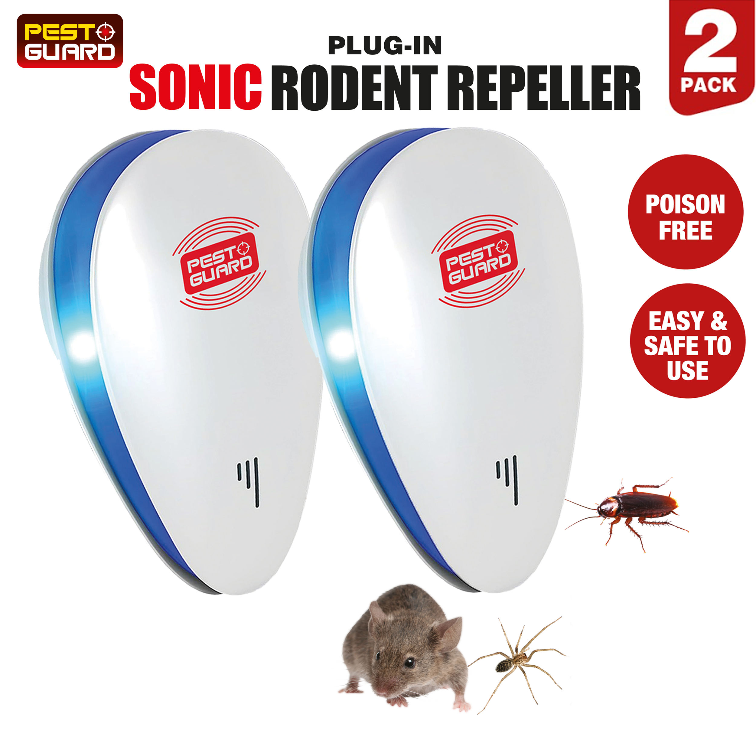 2PK Ultrasonic Pest Repeller