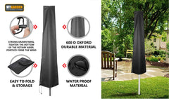 Weatherproof Woven Parasol Cover For Outdoors