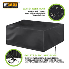 Durable Garden Bench Cover 90x162x66cm