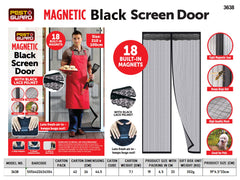 Magnetic Black Screen Door