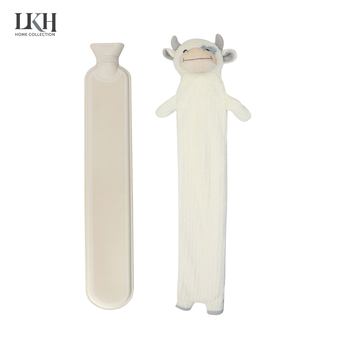 2 Litre Long Hot Water Bottle with Sherpa Cover