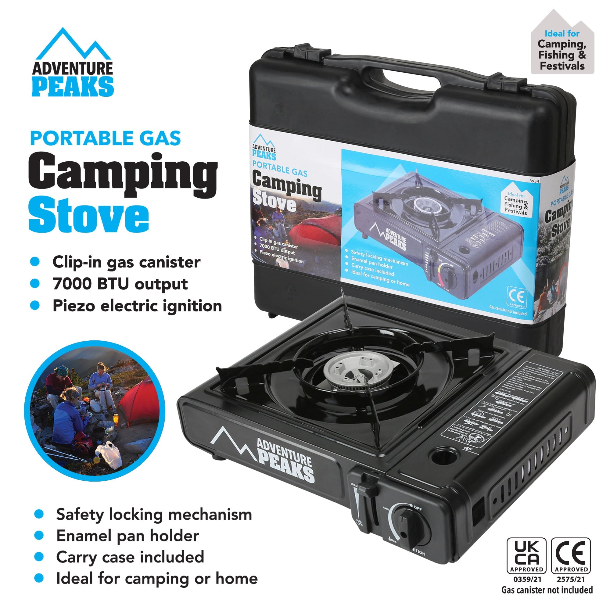 Portable Gas Camping Stove for Outdoor Cooking Adventures