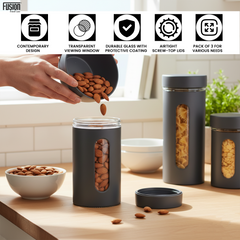 3PK Glass Storage Container