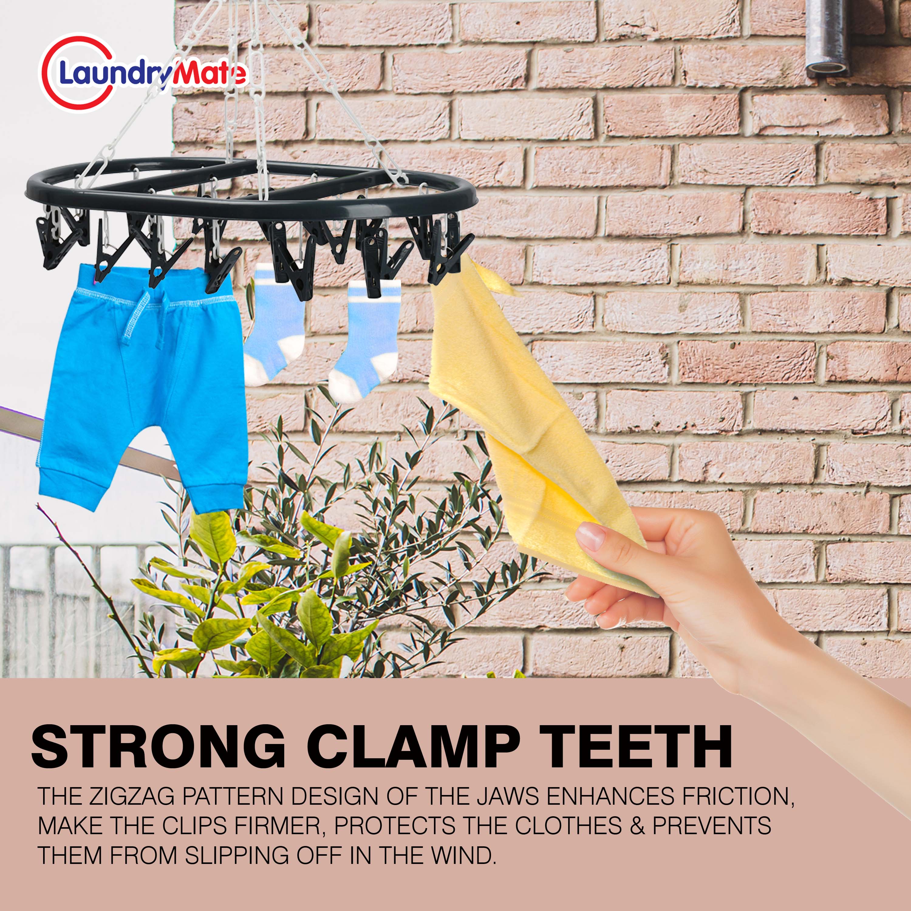 20 Peg Folding Clothes Airer Dryer Rack for Laundry