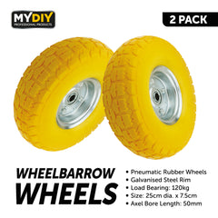 2pk Wheel Barrow Wheel (PU)