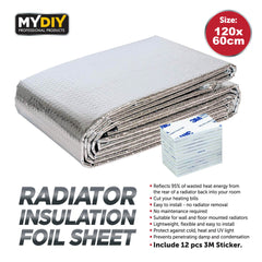 Radiator Insulation Foil Sheet with 12pcs 3M Sticker